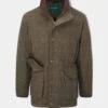Combrook Men's Tweed Shooting Field Coat In Teak - Shooting Fit -AlanPaine Shop Combrook Tweed Shooting Field Coat Teak 5