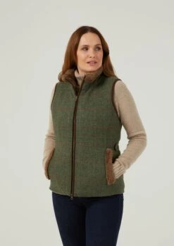 Combrook Ladies Tweed Gilet In Heath - Regular Fit 11 Combrook Ladies Tweed Gilet In Heath - Regular Fit -AlanPaine Shop Combrook Womens Tweed Gilet Heath 1