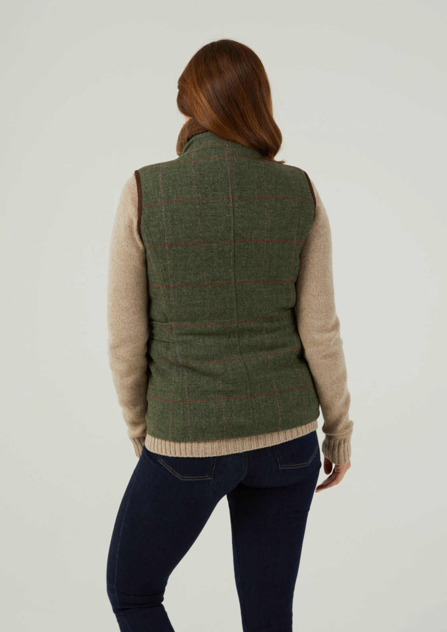 Combrook Ladies Tweed Gilet In Heath - Regular Fit 6 Combrook Ladies Tweed Gilet In Heath - Regular Fit - Image 4