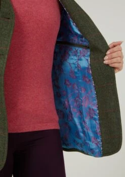 Combrook Ladies Tweed Shooting Waistcoat In Heath - Regular Fit -AlanPaine Shop Combrook Womens Tweed Shooting Waistcoat Heath 3