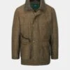 Didsmere Men's Technical Tweed Coat In Oak - Regular Fit -AlanPaine Shop Didsmere Mens Technical Tweed Coat Oak