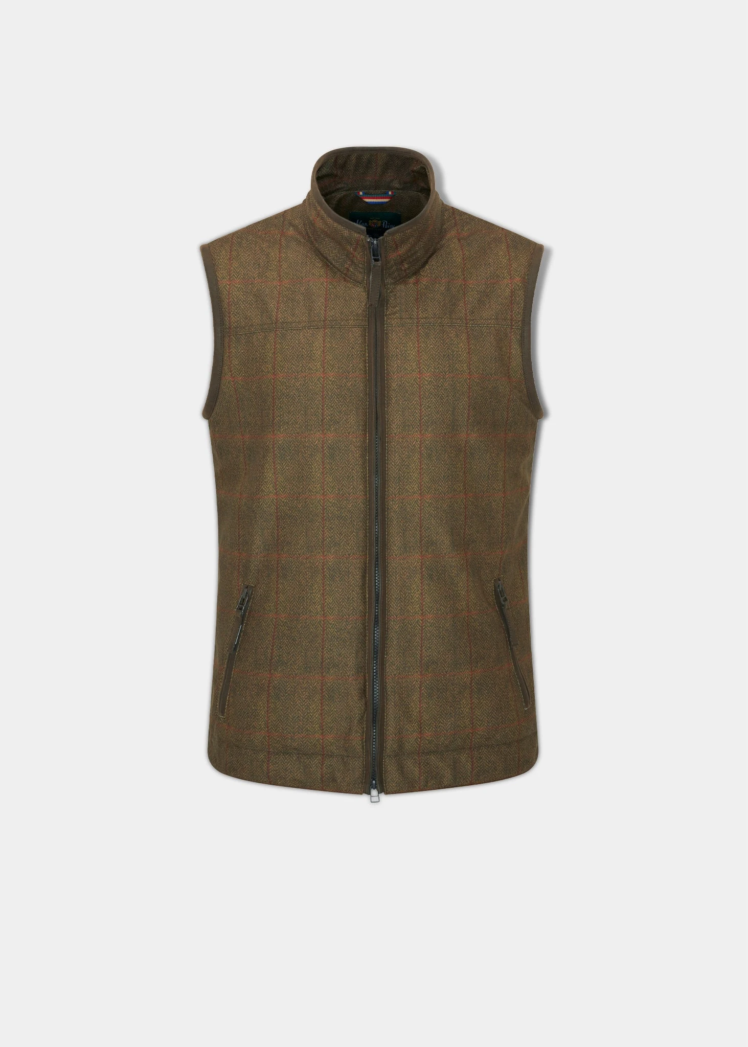 Didsmere Men's Technical Tweed Gilet In Oak - Regular Fit 3 Didsmere Men's Technical Tweed Gilet In Oak - Regular Fit
