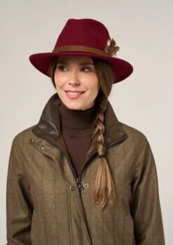 Didsmere Ladies Technical Tweed Coat In Pine - Regular Fit -AlanPaine Shop Didsmere Womens Shooting Coat Pine 1