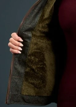 Didsmere Ladies Technical Tweed Gilet In Myrtle - Regular Fit -AlanPaine Shop Dismere Ladies Technical Tweed Gilet Myrtle 5