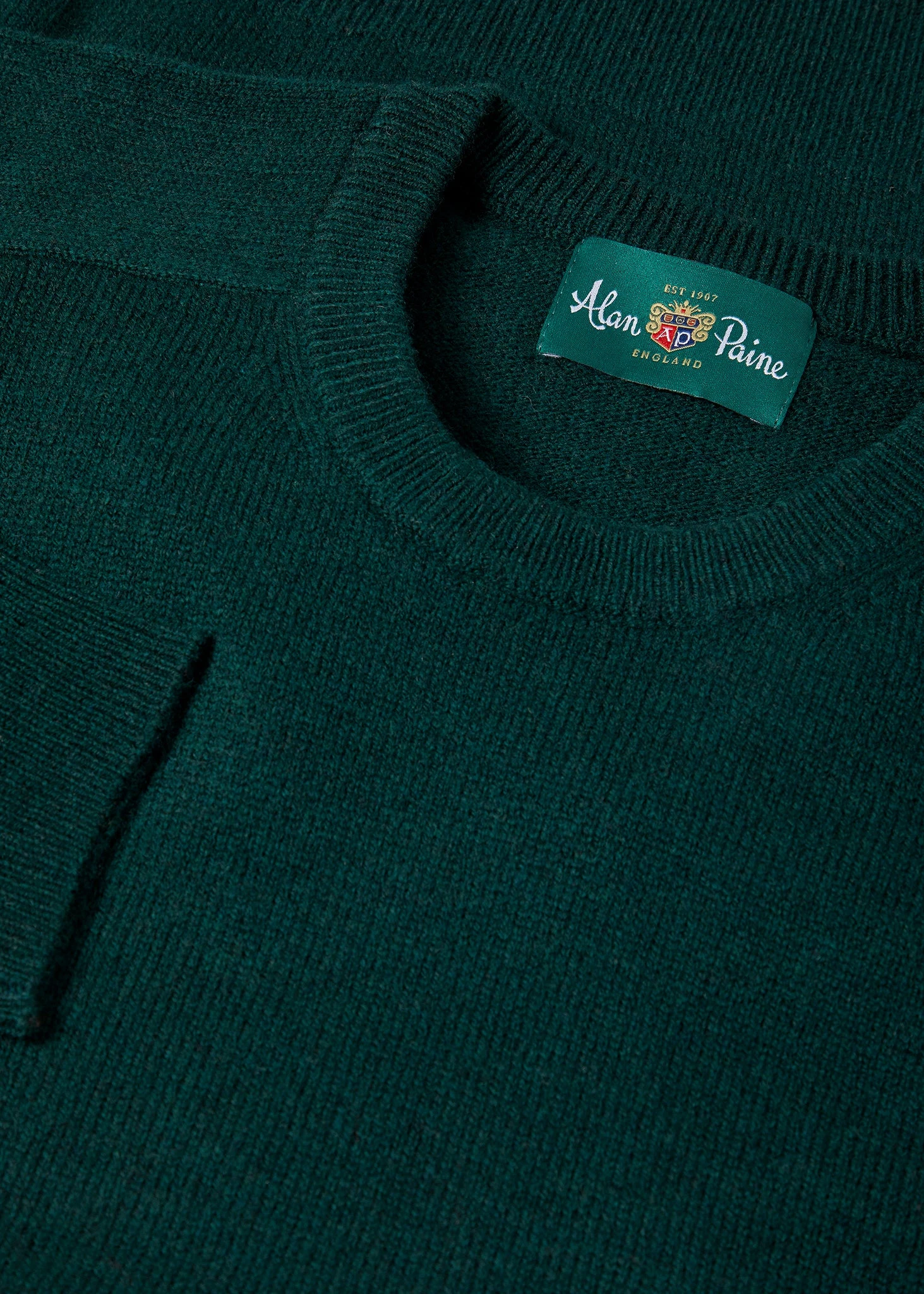 Dorset Men's Lambswool Jumper In Tartan Green - Classic Fit 4 Dorset Men's Lambswool Jumper In Tartan Green - Classic Fit - Image 2