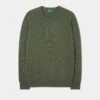 Dorset Men's Lambswool Jumper In Rosemary - Classic Fit -AlanPaine Shop Dorset mens lambswool jumper rosemary 1
