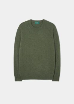 Dorset Men's Lambswool Jumper In Rosemary - Classic Fit