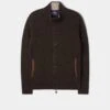 Duchally Men's Waffle Stitch Wool Jacket Cocoa