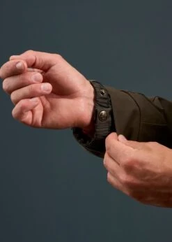 Dunswell Men's Waterproof Field Coat In Olive - Shooting Fit -AlanPaine Shop Dunswell Mens Waterproof Field Coat Olive 5