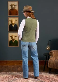 Erin Luxury Vee Neck Tank Top In Landscape -AlanPaine Shop Erin Luxury Vee Neck Tank Top Landscape 5