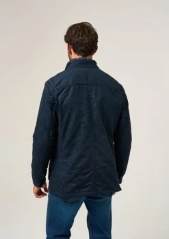 Felwell Men's Quilted Jacket In Dark Navy - Regular Fit -AlanPaine Shop Felwell Mens Quilted Jacket Navy 5
