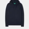 Gaisby Cotton Merino Hoodie In Dark Navy -AlanPaine Shop Gaisby Cotton Merino Hoodie Dark Navy