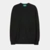 Brisbane Geelong Wool Jumper In Black - Regular Fit 2 Brisbane Geelong Wool Jumper In Black - Regular Fit -AlanPaine Shop Geelong Wool Jumper Black 1