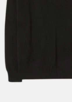 Albury Geelong Wool Jumper In Black - Regular Fit -AlanPaine Shop Geelong Wool Sweater Black 2