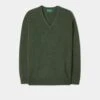 Albury Geelong Wool Jumper In Rosemary - Regular Fit -AlanPaine Shop Geelong Wool Sweater Rosemary