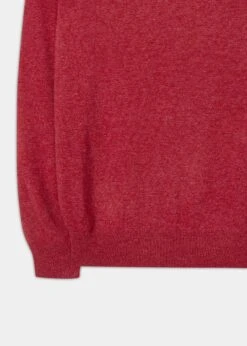 Brisbane Geelong Wool Jumper In Poppy Melange - Regular Fit 19 Brisbane Geelong Wool Jumper In Poppy Melange - Regular Fit -AlanPaine Shop Geelong Wool Sweater Poppy 3