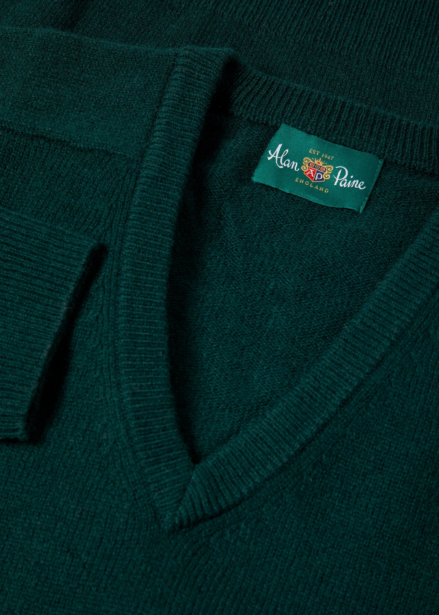 Hampshire Lambswool Jumper In Tartan Green - Classic Fit 6 Hampshire Lambswool Jumper In Tartan Green - Classic Fit - Image 4