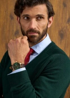 Hampshire Lambswool Jumper In Tartan Green - Classic Fit 11 Hampshire Lambswool Jumper In Tartan Green - Classic Fit -AlanPaine Shop Hampshire Lambswool Jumper Tartan Green 4