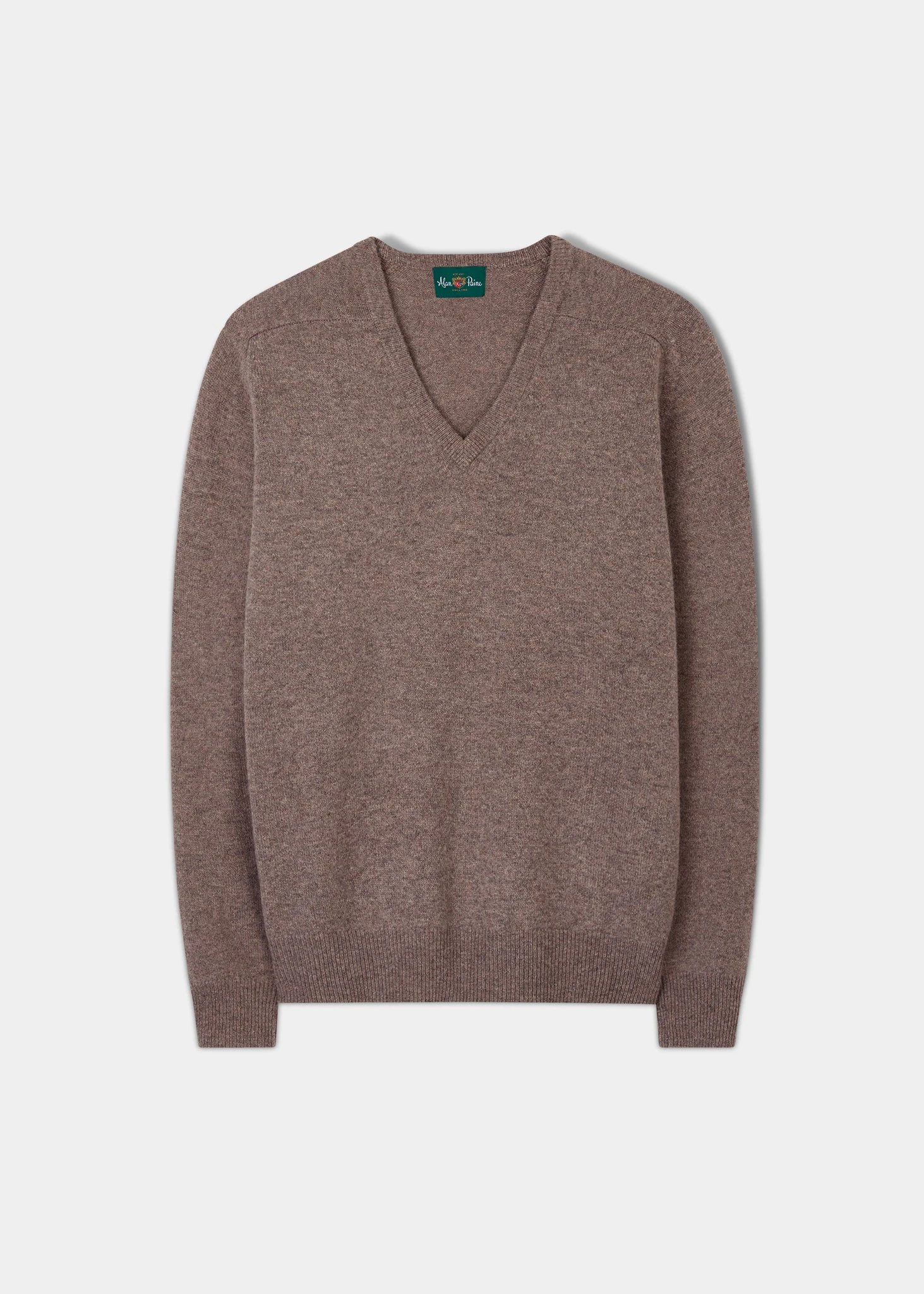 Hampshire Lambswool Jumper In Vole - Classic Fit 3 Hampshire Lambswool Jumper In Vole - Classic Fit