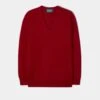 Hampshire Lambswool Jumper In Dubonnet - Classic Fit
