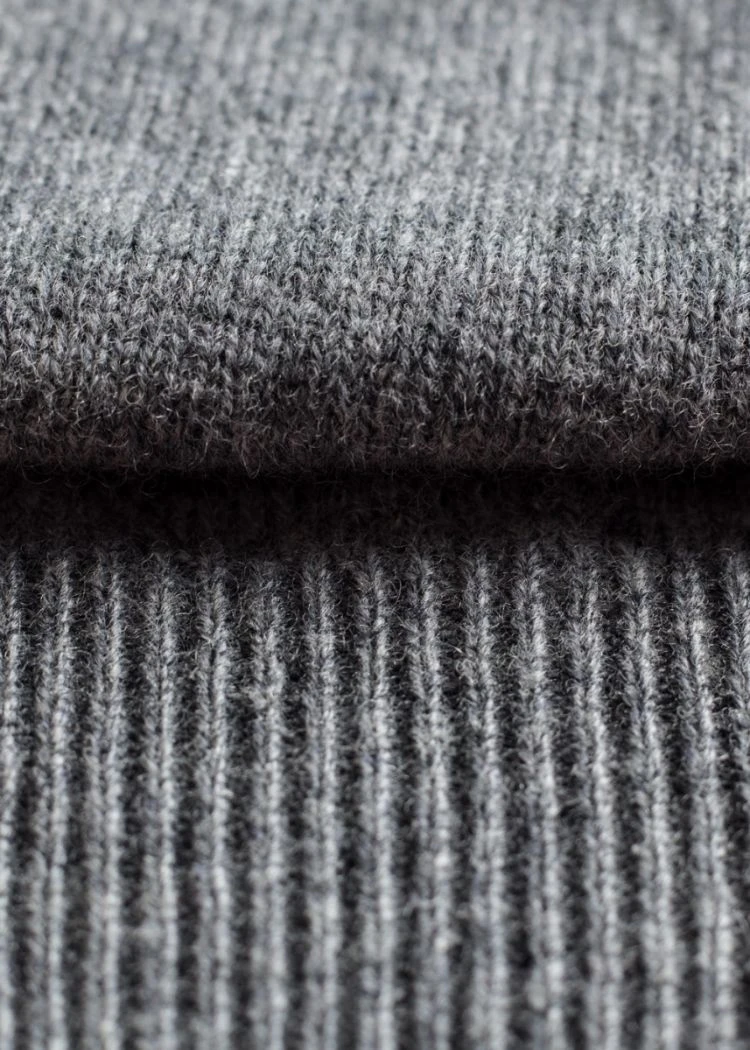 Hampshire Lambswool Jumper In Grey Mix - Classic Fit 7 Hampshire Lambswool Jumper In Grey Mix - Classic Fit - Image 5
