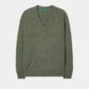 Hampshire Lambswool Jumper In Landscape - Classic Fit 2 Hampshire Lambswool Jumper In Landscape - Classic Fit -AlanPaine Shop Hampshire Lambswool Saddle Shoulder Landscape Jumper