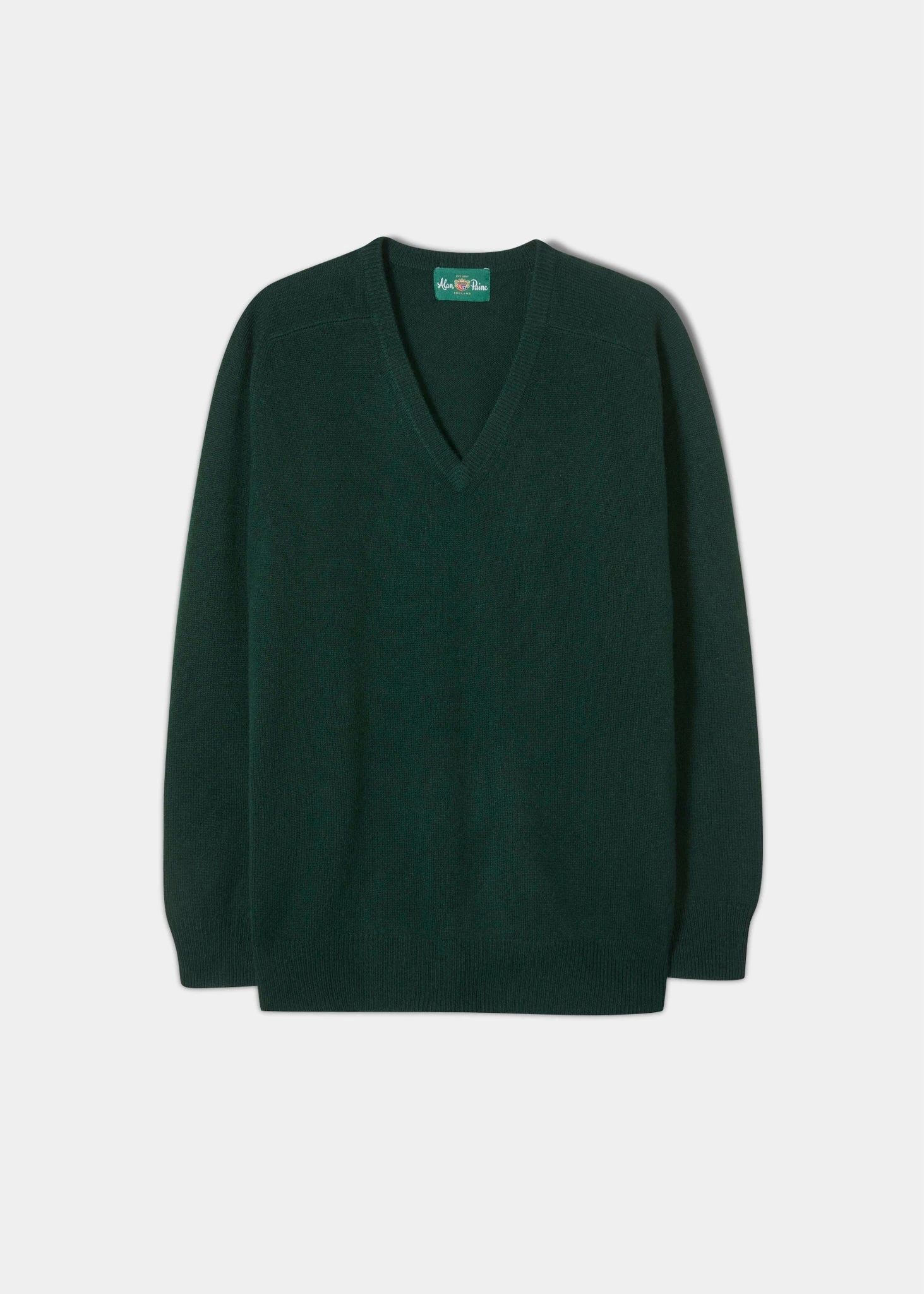 Hampshire Lambswool Jumper In Tartan Green - Classic Fit 3 Hampshire Lambswool Jumper In Tartan Green - Classic Fit