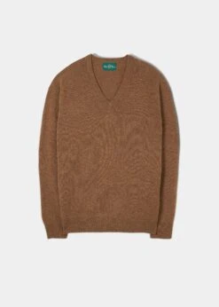 Hampshire Lambswool Jumper In Driftwood - Classic Fit