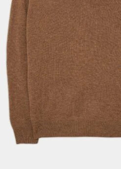Hampshire Lambswool Jumper In Driftwood - Classic Fit -AlanPaine Shop Hampshire lambswool jumper driftwood 3