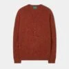 Kilsyth Men's Lambswool Jumper In Ember - Regular Fit -AlanPaine Shop Kilsyth Mens Lambswool Jumper In Ember