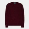 Kilsyth Men's Lambswool Jumper In Red Velvet - Regular Fit