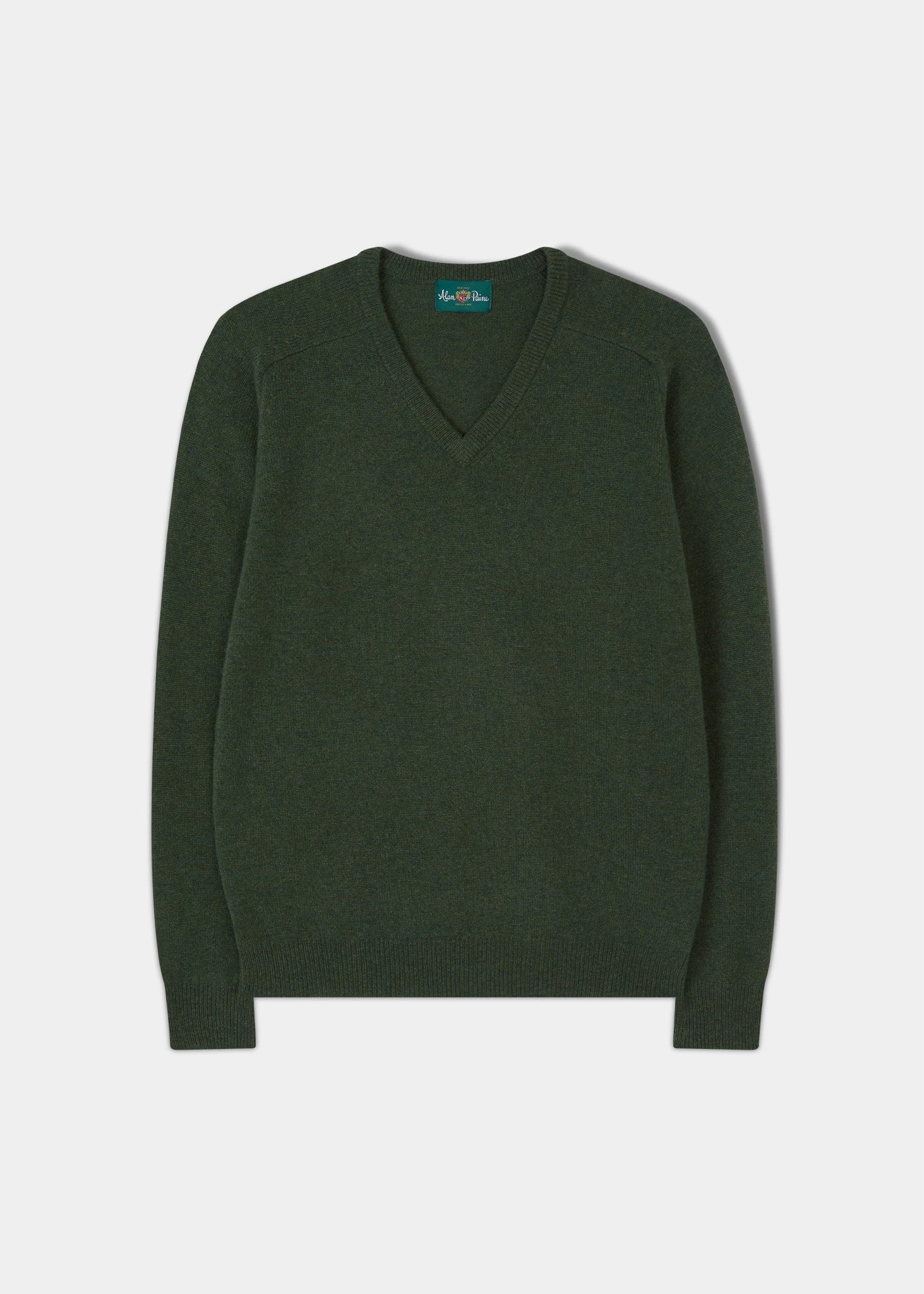 Kilsyth Men's Lambswool Jumper In Rosemary - Regular Fit 3 Kilsyth Men's Lambswool Jumper In Rosemary - Regular Fit