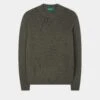 Kinnadie Supersoft Shetland Jumper In Moorland - Regular Fit -AlanPaine Shop Kinnadie mens supersoft shetland jumper moorland
