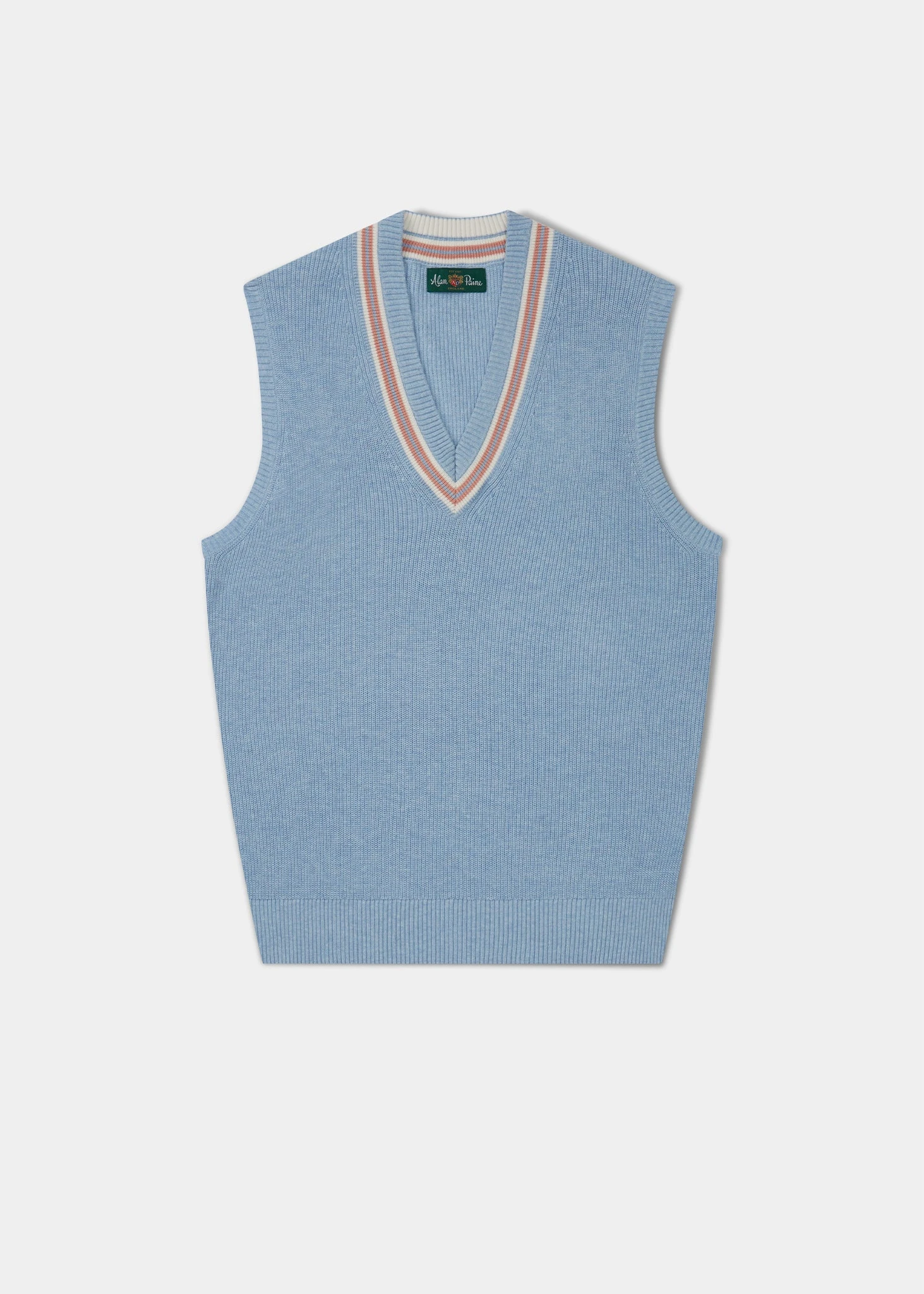 Ladies Cotton Cricket Slipover In Steel Blue Mix 3 Ladies Cotton Cricket Slipover In Steel Blue Mix