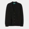 Cornwall Lambswool Cardigan In Black - Classic Fit 1 Cornwall Lambswool Cardigan In Black - Classic Fit -AlanPaine Shop Lambswool Cardigan Black 1