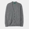 Cornwall Lambswool Cardigan In Grey Mix - Classic Fit 2 Cornwall Lambswool Cardigan In Grey Mix - Classic Fit -AlanPaine Shop Lambswool Cardigan Grey Mix