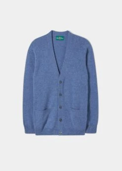 Cornwall Lambswool Cardigan In Jeans - Classic Fit