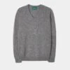 Kilsyth Men's Lambswool Jumper In Grey Mix Jumper - Regular Fit