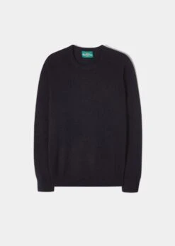 Lenzie Men's Lambswool Jumper In Navy Jumper - Regular Fit