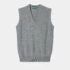 Norfolk Men's Lambswool Slipover In Grey Mix - Classic Fit -AlanPaine Shop Lambswool Slipover Sweater Grey Mix