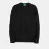 Dorset Men's Lambswool Jumper In Black - Classic Fit -AlanPaine Shop Lambswool Sweater Dorset Black