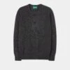 Dorset Men's Lambswool Jumper In Charcoal - Classic Fit -AlanPaine Shop Lambswool Sweater Dorset Charcoal