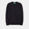 Dorset Men's Lambswool Jumper In Navy - Classic Fit -AlanPaine Shop Lambswool Sweater Dorset Navy