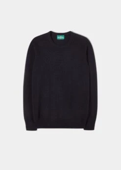 Dorset Men's Lambswool Jumper In Navy - Classic Fit