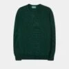 Dorset Men's Lambswool Jumper In Tartan Green - Classic Fit