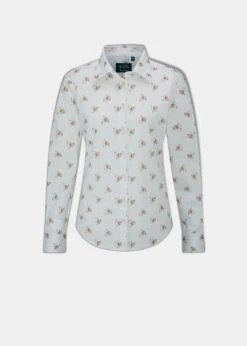 Lawen Ladies Printed Cotton Shirt - Floral Print
