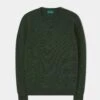 Lenzie Men's Lambswool Jumper In Rosemary - Regular Fit -AlanPaine Shop Lenzie Mens Lambswool Jumper Rosemary