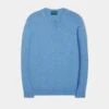 Leysmill Cotton Cashmere Jumper In Carolina Blue -AlanPaine Shop Leysmill Cotton Cashmere Jumper Carolina Blue