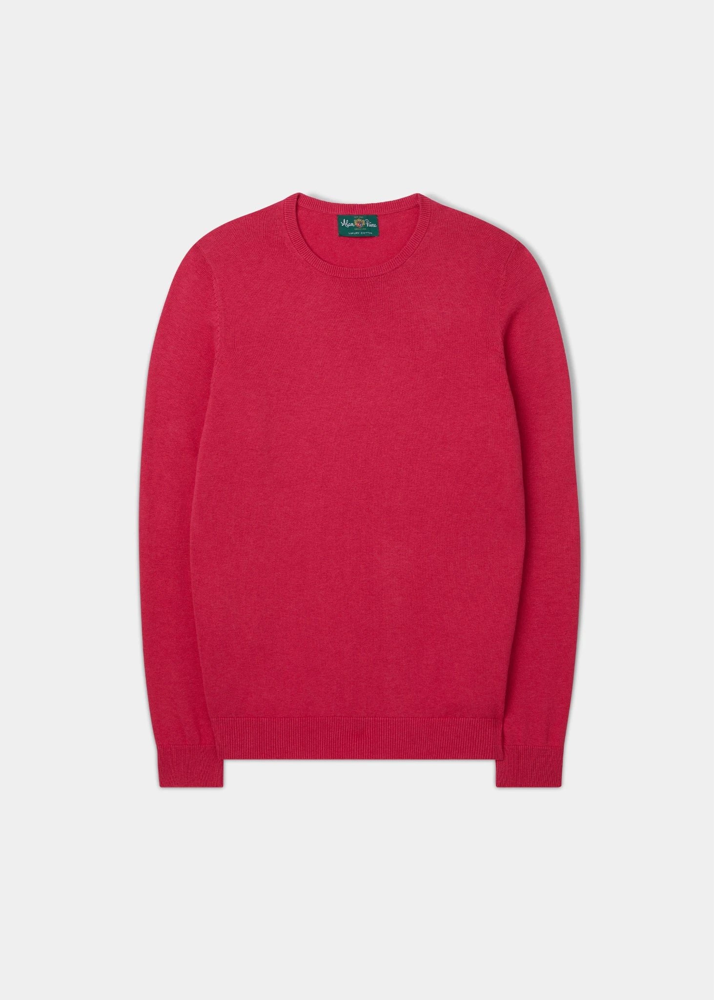 Leysmill Cotton Cashmere Jumper In Raspberry 3 Leysmill Cotton Cashmere Jumper In Raspberry
