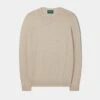 Leysmill Cotton Cashmere Jumper In Sand -AlanPaine Shop Leysmill Cotton Cashmere Jumper Sand